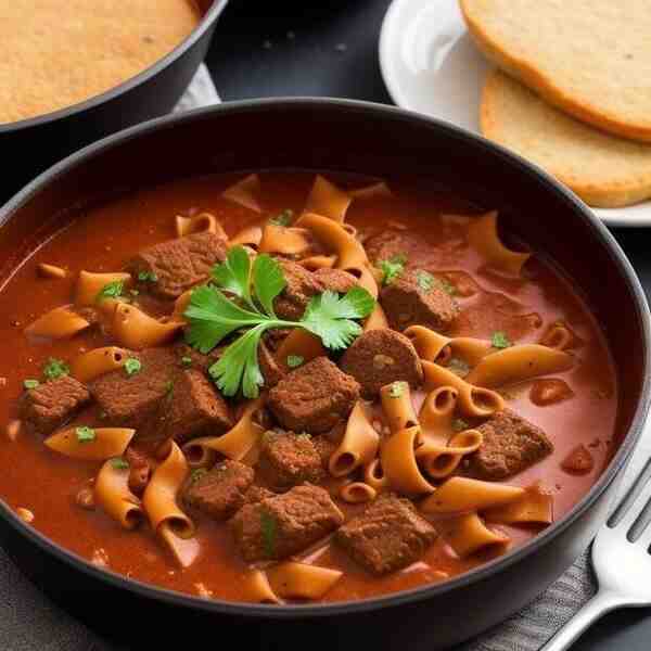 Мясной гуляш из муки сейтан